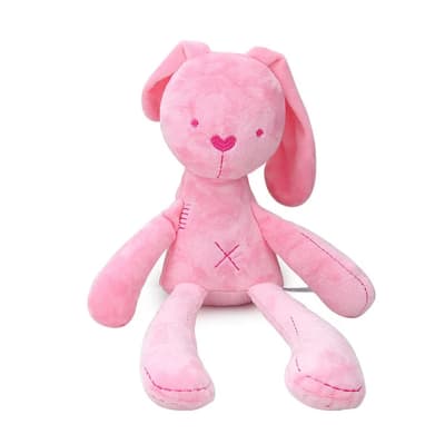 Peluche de apego conejito rosa1
