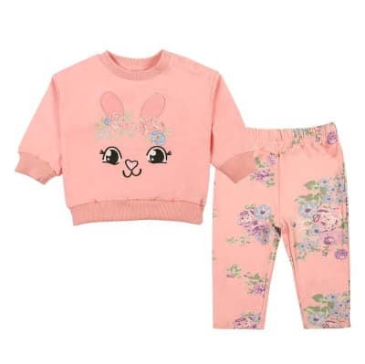 Conjunto Algodón 2 Piezas Damasco Conejita1