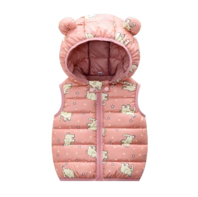 Chaqueta sin manga rosa elefantes1