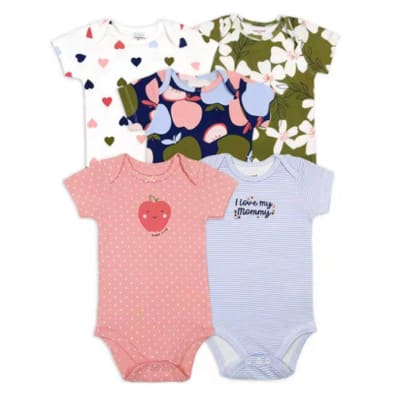Set 5 Bodys Manga Corta Manzanas1