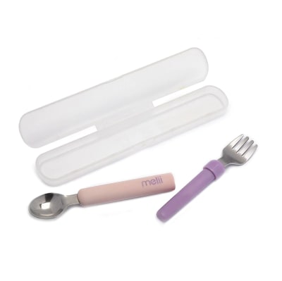 Set de Cubiertos Con Estuche Rosa Melii