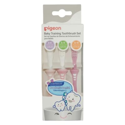 Cepillos de dientes de Aprendizaje Rosa Pigeon1