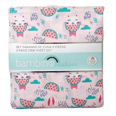 Juego de Sabanas Para Cuna Conejitos Bambino