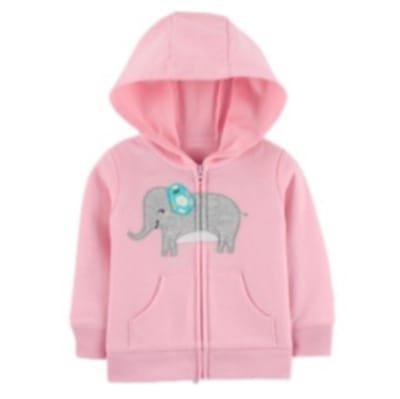 Polerón con Capucha Rosa Elefante