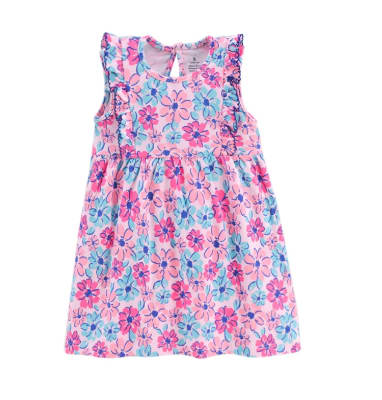 Vestido Rosa Flores Verano1