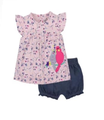 Conjunto Polera y Short Pajarito1