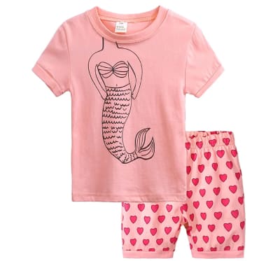Pijama Polera Short Sirenita
