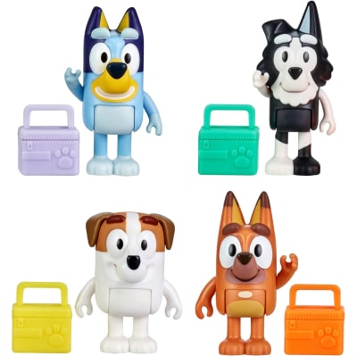 Pack de 4 Figuras De Bluey School Mates