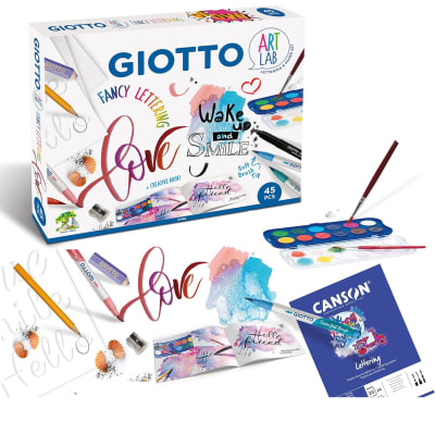 Set Giotto Fancy Lettering Art Lab 45 Piezas