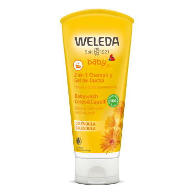 Weleda Champú y Gel de Ducha de Caléndula 2 en 1 – 200 mL