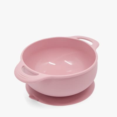 Bowl de Silicona con Succión Rosa – The Baby Nation1