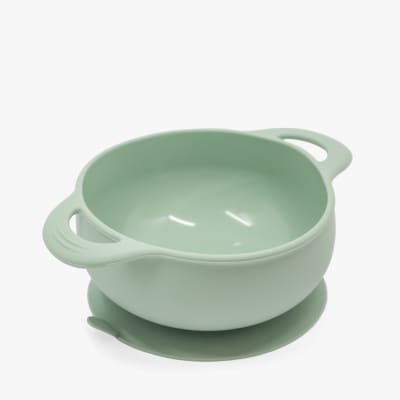 Bowl de Silicona con Succión Verde Agua – The Baby Nation1