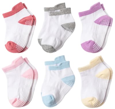 Calcetines 6 pares Blanco Rosa