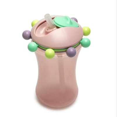 Vasos con Pajilla Melii Rosa1