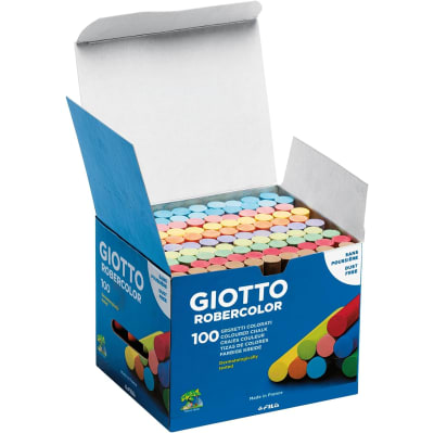 Caja Tiza 100 Unidades Colores Redondas Giotto Robercolor