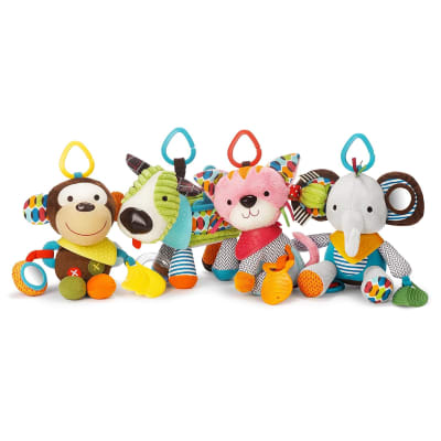 Juguete Peluche Sensorial Sonajero Con Mordedor1