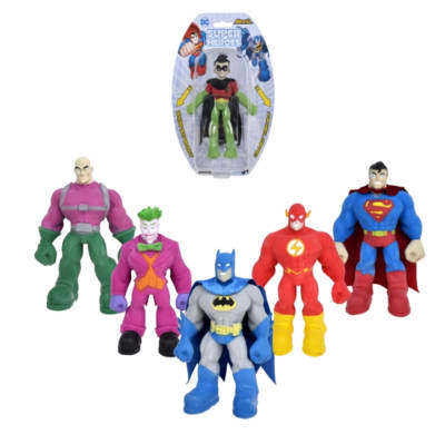 Figura Elastica Muñecos Super Heroes Niños1