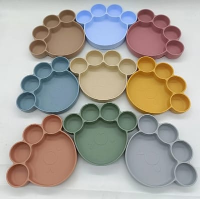 Plato de silicona en forma de Huella1
