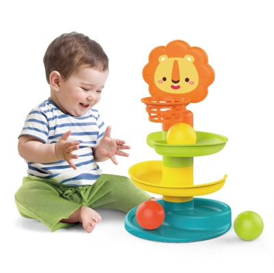 Juguete torre de lanza pelotas León1