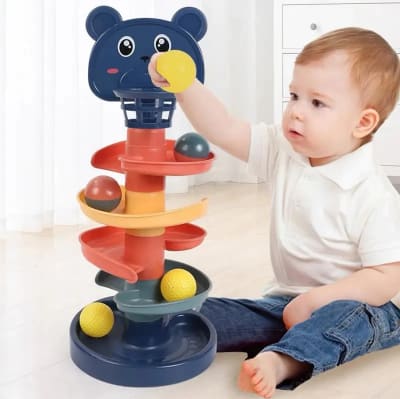 Torre Lanza Pelotas Didáctico Osito1