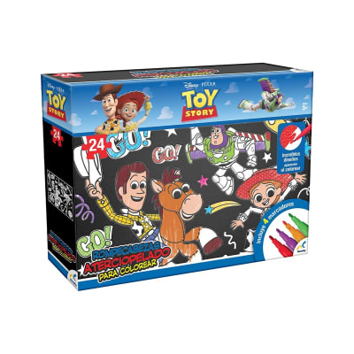 Rompecabezas Toy Story para Colorear 24 Piezas Aterciopelado con Marcadores