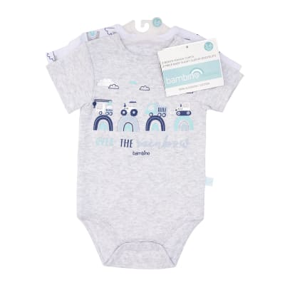 Set 2 Bodys Manga Corta Autitos Bambino1
