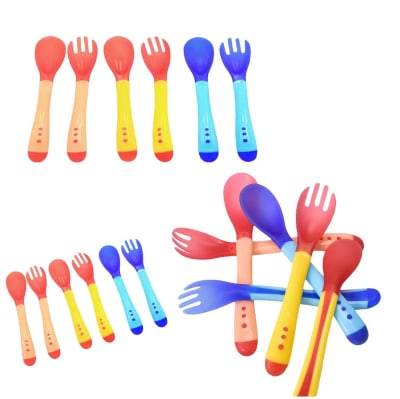 Set de cuchara y tenedor rosa1