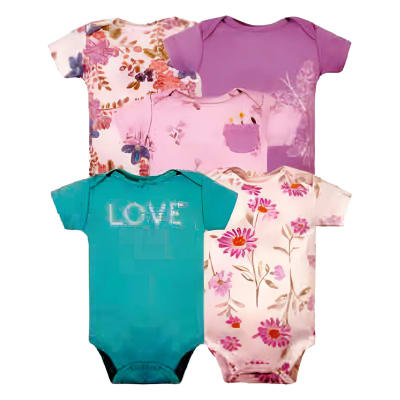 Set 5 bodys manga corta Love