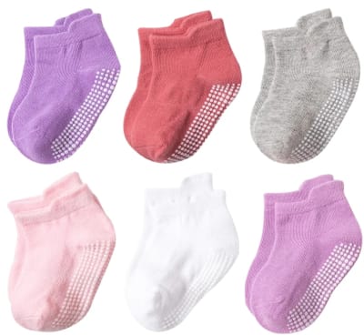 Calcetines 6 pares Unicolor Rosa1