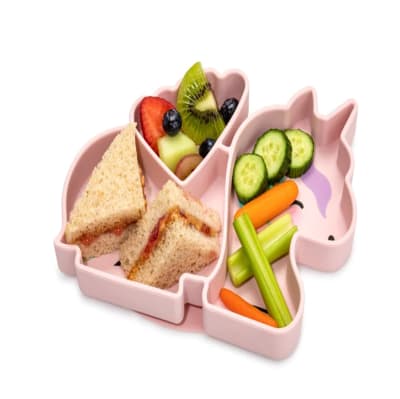 Plato Silicona Succión Unicornio Melii1