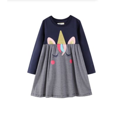 Vestido Manga Larga Unicornio