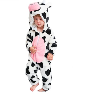 Pijama Enterita Polar Vaquita1