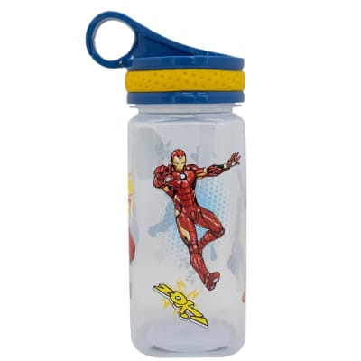 Botella Los Vengadores Con Sorbete 500 ml Cuadrada1