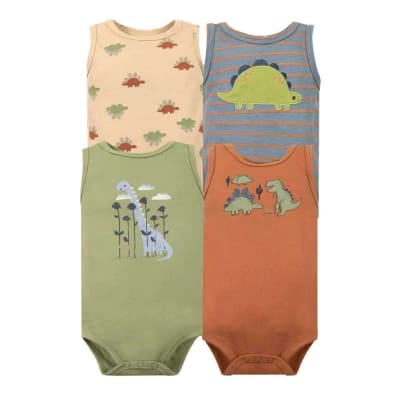 Set 4 Bodys Sin manga dinosaurio