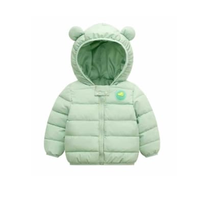 Chaqueta Parka Orejitas Verde1