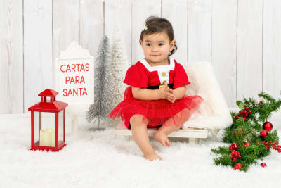 Body Vestido Con Manga Navidad Bambino