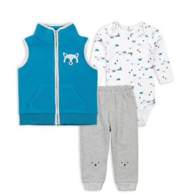 Conjunto 3 Piezas Chaleco Zorrito1