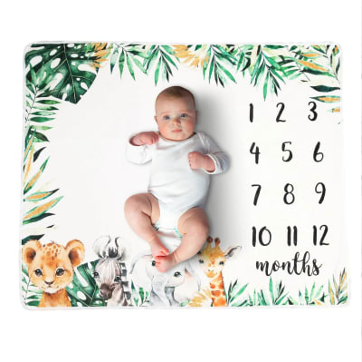 Manta para fotografías de bebe Zoologico1