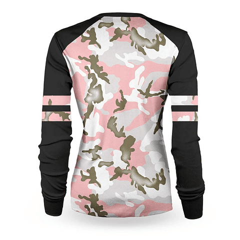 JERSEY MUJER LOOSE RIDERS Varsity Camo Pink1