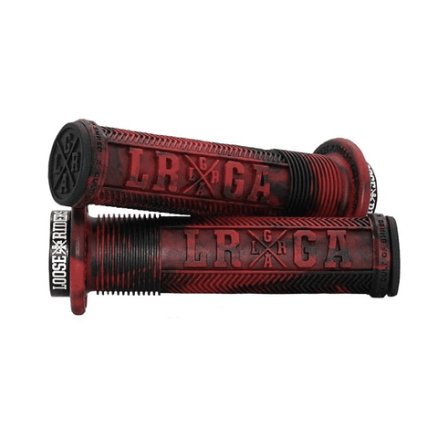 Puños LOOSE RIDERS C/S Grips Red & Black1