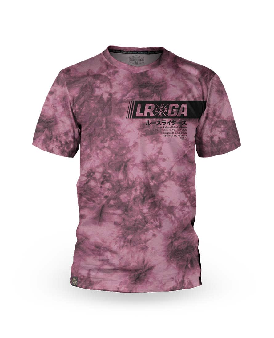 JERSEY MANGA CORTA HOMBRE LOOSE RIDERS Tie Dye Wine-s2