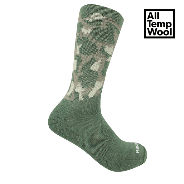 CALCETIN HANDUP OLIVE CAMO WOOL1