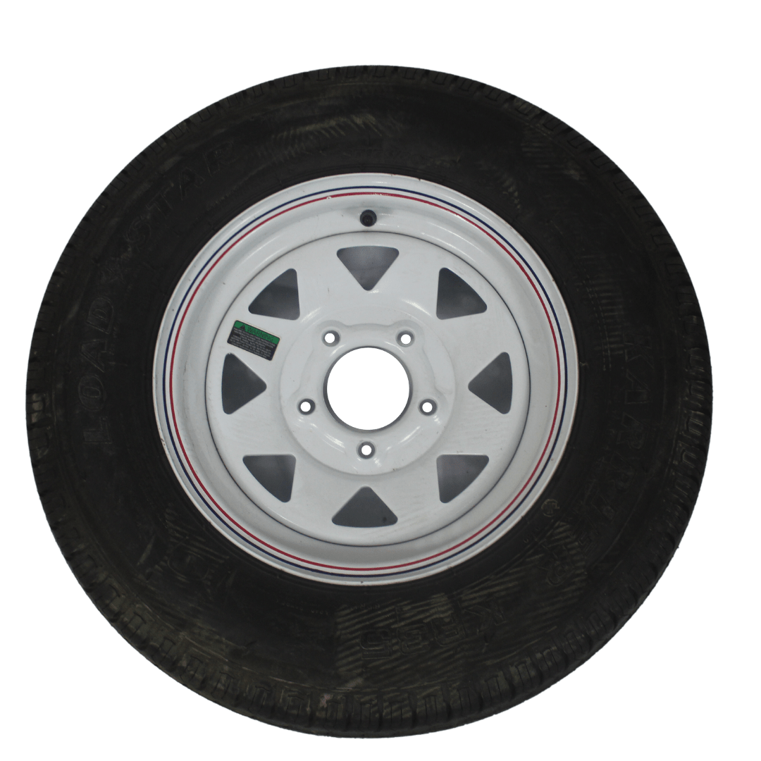 NEUMATICO ST 175/80 R13 CON LLANTA BLANCA 5 PERNOS | Camping Sobre Ruedas