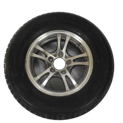 NEUMATICO CON LLANTA, ST205/75R14, CROMADA, 5 PERNOS