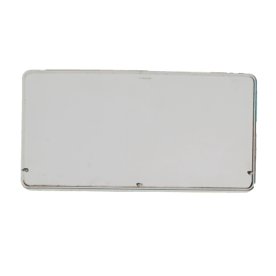 PUERTA DE BODEGA, 77X38,75 PULGADAS, BLANCA, BORDE BLANCO, CHAPA CROMADA