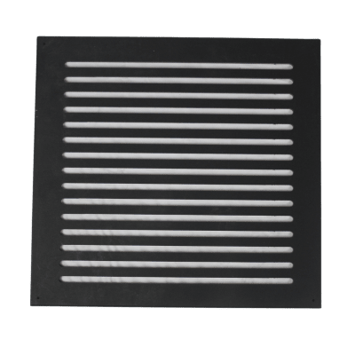 REJILLA VENTILACIÓN 16-1/2 X 15-1/2 IN, NEGRA