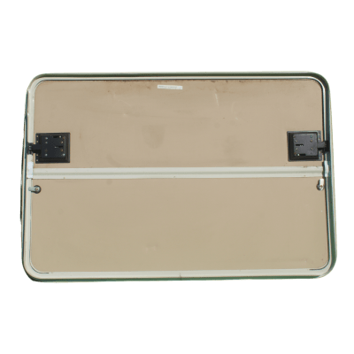 PUERTA DE BODEGA, 48X32 PULGADAS, BEIGE, BORDE BLANCO, CHAPA NEGRA