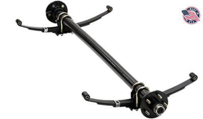 EJE 2000 LB, 5 PERNOS, 70.88 - 55.13 IN (180 - 140 CM), SIN FRENO