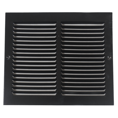REJILLA VENTILACIÓN 13-1/2 X 12 IN, NEGRA, METAL