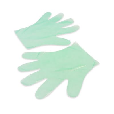 Guantes de Descarga Desechable 100 UNID. Verdes CAMCO